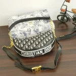 Christian Dior Vibe Black Letter Small Hobo Bag With Box