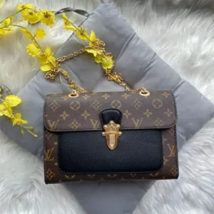 Vuitton Victorie Monogram Black Hand Bag