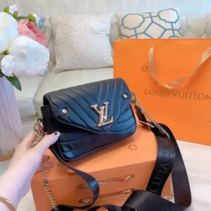 Vuitton Wave Black Color Premium Double Box Bag