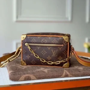 Vuitton Soft Trunk Coffee Mono Messenger Bag With Box