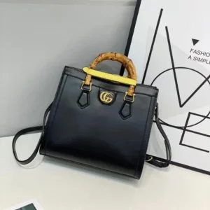 GG Diana Black Medium Handbag With Box
