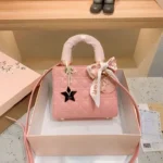 Lady Dior Mini Patent Premium Pink Hand Bag With Box