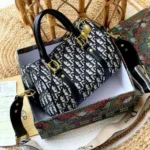 Dior Cd Black Color Duffle With Box
