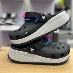 Branded Hiker Black Clogs