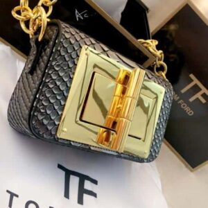 Tom Ford Handbag Natalia Python Leather Crossbody Bag With OG Box And Accessories