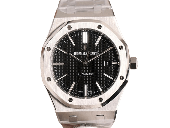 Audemars Piguet Automatic Royal Oak Black Dial Silver Watch