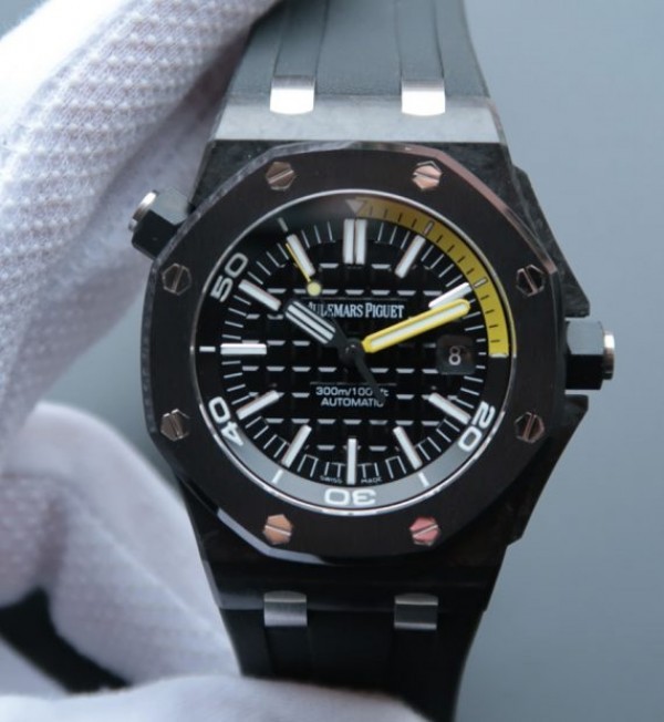 Audemars Piguet Black Strap Watch
