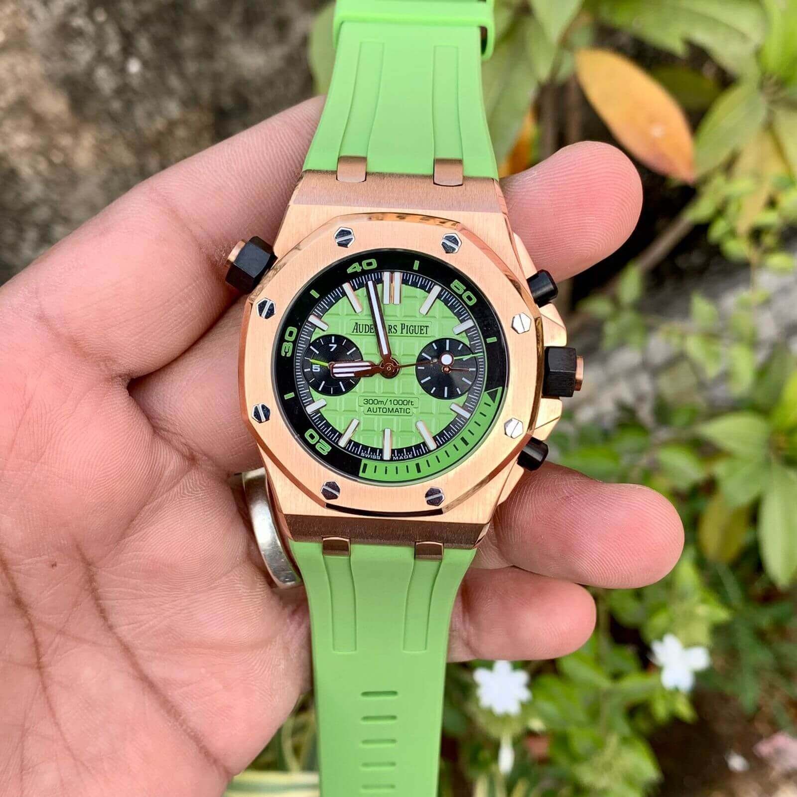 Audemars Piguet Royal Oak Green Dial & Green Strap Audemars Piguet Royal Oak Green Dial & Green Strap