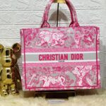 Christian Dior Tote Bag Pink With Box & Dust Bag