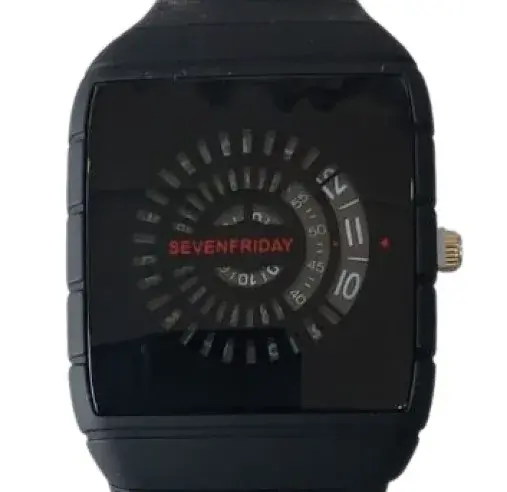 Black Seven Friday Watch - Stylish Black Square Dial Digital Watch Black Seven Friday Watch - Stylish Black Square Dial Digital Watch