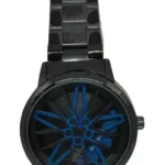 Car Wheel Watch , Fashion Sport Watches ,Rim Hub Car Enthusiast Wrist Watch (Blue)