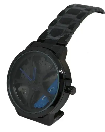 Car Wheel Watch ,Rotating Fashion Sport Watches - Blue