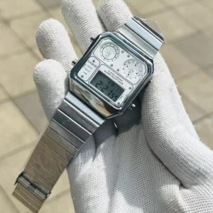 Chrono Analog - Digital White Dial Watch for Men