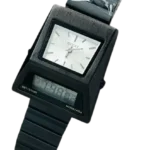Cyber Watch Dual Time Metallic Premium Quality Benly Design Black & White Watch - GU04