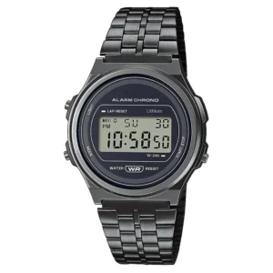 Digital Black Dial Unisex-Adult Watch-Black
