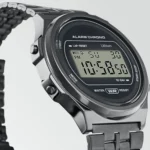 Digital Black Dial Unisex-Adult Watch-Silver