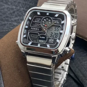 Digital Watch Stainless Steel Edition Watch For Men Silver