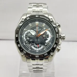 Edifice EF-554SP-1AVDF (EX007) Chronograph Black Dial Steel Watch For Men