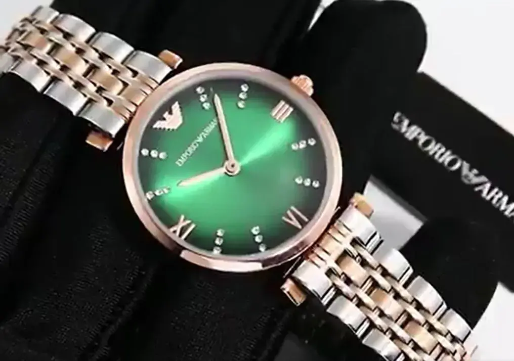Emporio Armani Watches Ladies AR-11206 Ladies Watch Green Dial Diamond Emporio Armani Watches Ladies AR-11206 Ladies Watch Green Dial Diamond