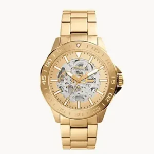 Fossil Bannon Automatic Gold-Tone Stainless Steel Watch BQ2680