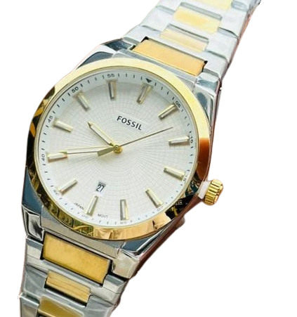 Fossil Watch - Fossil Everett Three-Hand Date Stainless Steel Watch white Dial - FS5984 Fossil Watch - Fossil Everett Three-Hand Date Stainless Steel Watch white Dial - FS5984