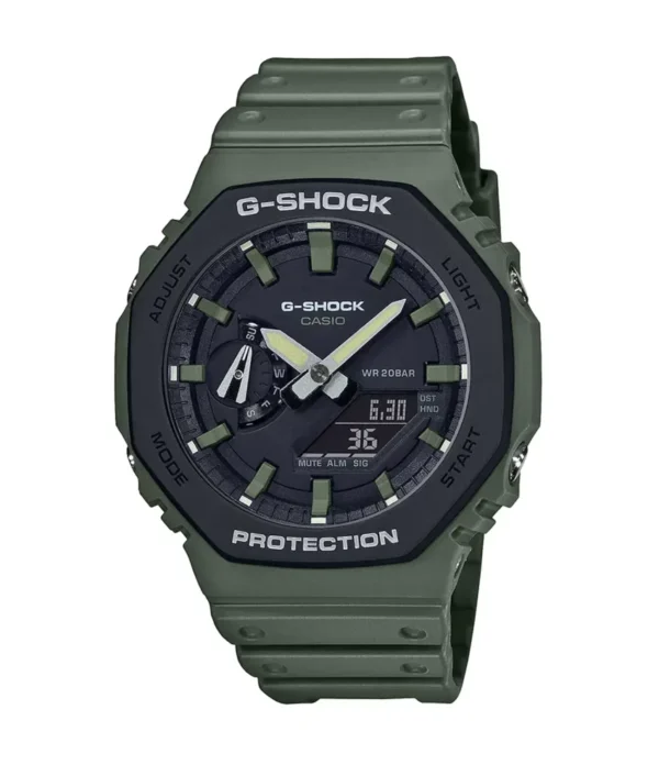 G Shock Carbon Core Guard Watch Analog-Digital Watches for Men Green Colour