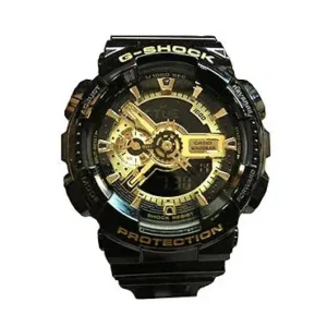 G Shock GA-110-1BDR Black Analog-Digital Black Gold Dial Resin Strap Men's watch