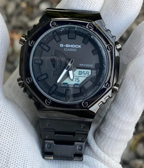 G Shock GM 2110 Analog I Digital Watch Black Full Metal