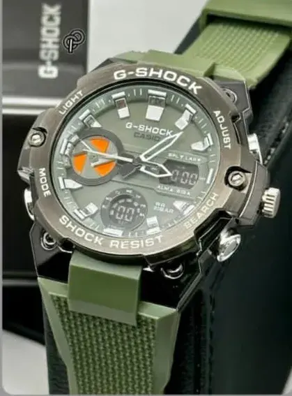 G Shock Green Watch - Casio G Shock Green Stylish Swiss Analog-Digital Watch LF