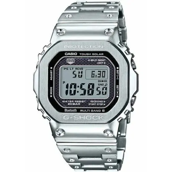 G Shock Metal Watch - Digital Watch Silver Color Full Metal BW 5000 G Shock Metal Watch - Digital Watch Silver Color Full Metal BW 5000