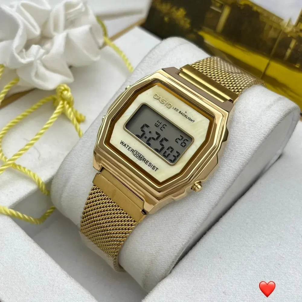 Gold watches for men - Vintage Watch Mesh (A1000M-1BEF) Digital Gold watches for men - Vintage Watch Mesh (A1000M-1BEF) Digital