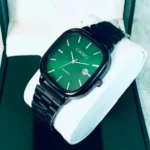 Green Dial Watch - Quartz Classic Watch For Men & Women Green & Black