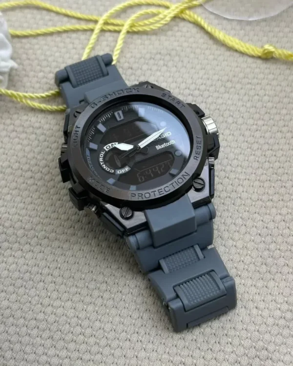 GShock Stylish Swiss Analog-Digital Watch BT Grey