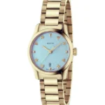 Gucci G-Timeless 27 mm Blue Dial Gold Plated Women's Watch