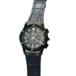 Hublot Classic Fusion Chronograph Black Leather Strap Watch
