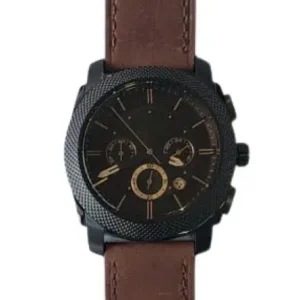 Mens Leather Strap Analog Watches - High Quality