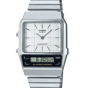 Men's Vintage Analog Digital Watch AQ800E-7A DT Silver