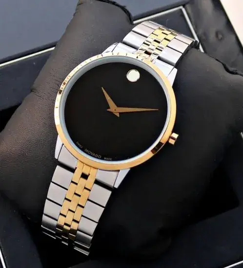 Movado Museum Swiss Analog Black Dial Round Watch MM05