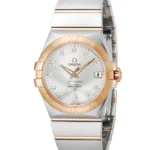 Omega Watches Women - Omega Constellationezel Rose Gold White Dial Ladies watch