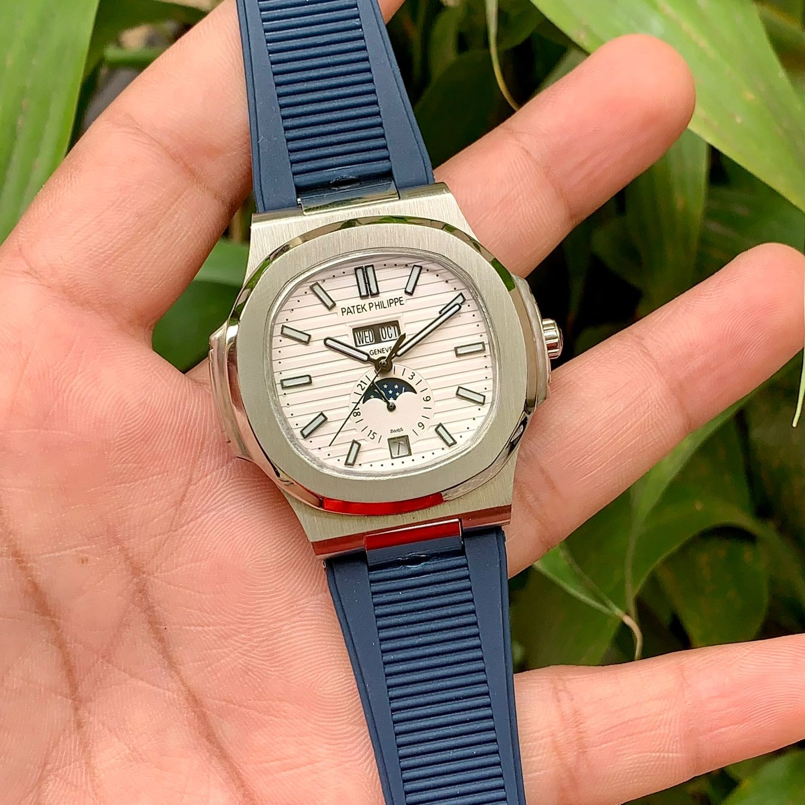 Patek Philippe Aqua Silver White Dial Patek Philippe Aqua Silver White Dial