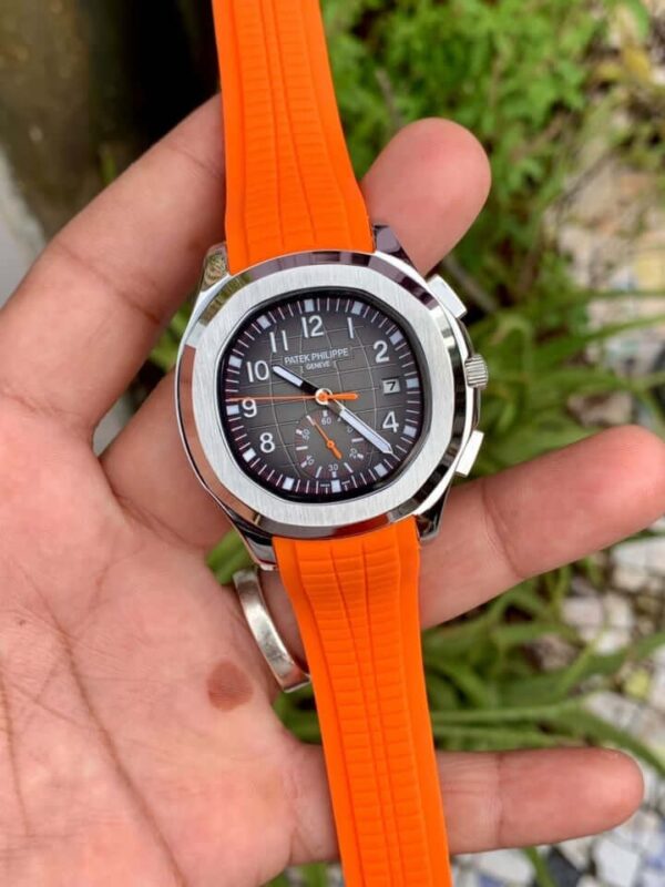 Patek Philippe Aquanaut 5968a-001 Orange Strap Automatic