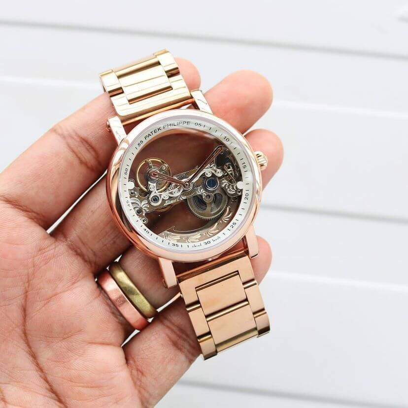 Patek Philippe Bridge Rose Gold Bracelet Swiss Automatic Watch Patek Philippe Bridge Rose Gold Bracelet Swiss Automatic Watch