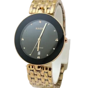 Rado Florence Classic Gold Wrist watch in Round Case with Black Dial