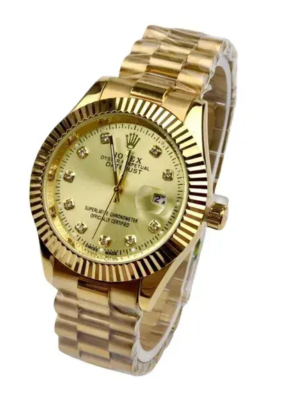 Rolex Oyster Perpetual Datejust Automatic Superlative Golden Watch for Men Rolex Oyster Perpetual Datejust Automatic Superlative Golden Watch for Men