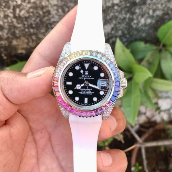 ROLEX SUBMARINER RAINBOW DIAMOND ROLEX SUBMARINER RAINBOW DIAMOND