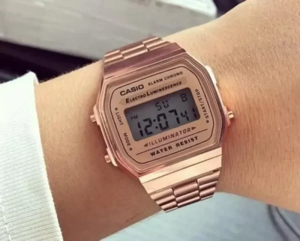Rose gold watches for women - Casio Digital Rose Gold Dial Women's Watch