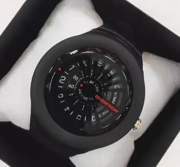 Seven Friday Watches - Formal Design Stylish Black Dial Digital Watch Seven Friday Watches - Formal Design Stylish Black Dial Digital Watch