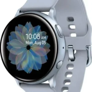 SmartWatch Active 2 (Bluetooth, 44 mm) - Black, Aluminium Dial, Silicon Straps (Grey Strap, Free)