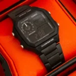 World Watch Digital Black Dial Stainless Steel Unisex Watch WTBL