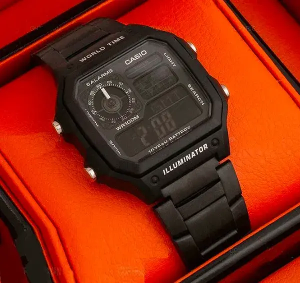 World Watch Digital Black Dial Stainless Steel Unisex Watch WTBL